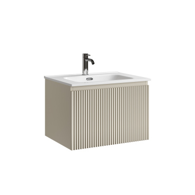Тумба подвесная SANCOS Snob R 590х445х406, c одним ящиком оснащенным доводчиками, Beige Soft , арт. 