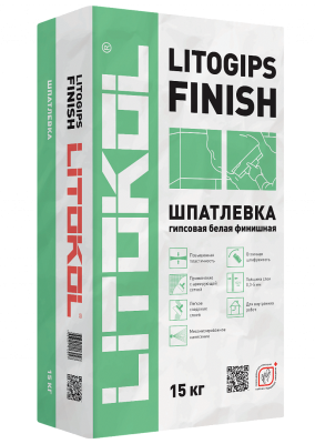 LITOGIPS FINISH  белый (мешок 15 кг)