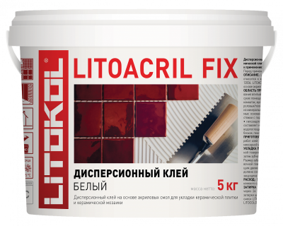 LITOACRIL FIX белый (ведро 5 кг)