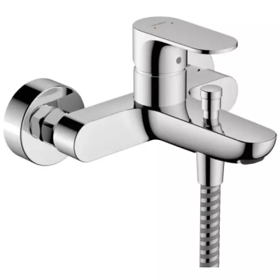 HG Rebris S bath m.wall mou.2 flow r.chr