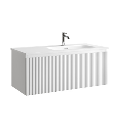 Тумба подвесная SANCOS Snob R 995х445х406, c одним ящиком оснащенным доводчиками, Bianco , арт.SNR1.
