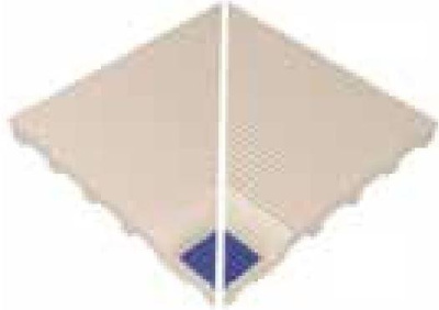 25x25 Pool RAL 5002 Cobalt Blue Pool Edge With Finger Grip Internal Corner Glossy 23mm