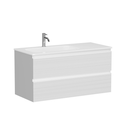 Тумба подвесная SANCOS Folk левая 995х445х500, Bianco