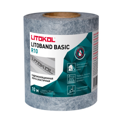 LITOBAND Basic R10 серый (рулон 10 п.м. в картонной коробке)