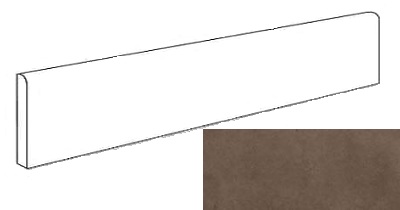 Dwell Brown Leather Battiscopa Matt (7,2x60) ..