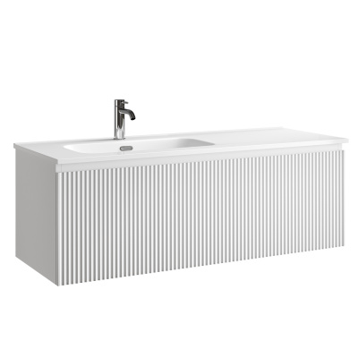 Тумба подвесная SANCOS Snob R 1195х445х406, c одним ящиком оснащенным доводчиками, Bianco , арт.SNR1