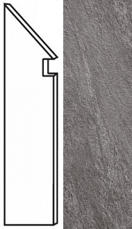 Brave Grey Battiscopa Sag. Sx (7,2x30) ..