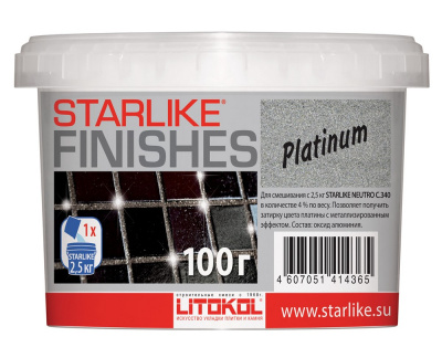 PLATINUM добавка платинового цвета, 100 g.
