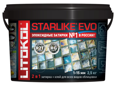LITOCHROM STARLIKE EVO затир. S.105 BIANCO TITANIO  2,5kg ..