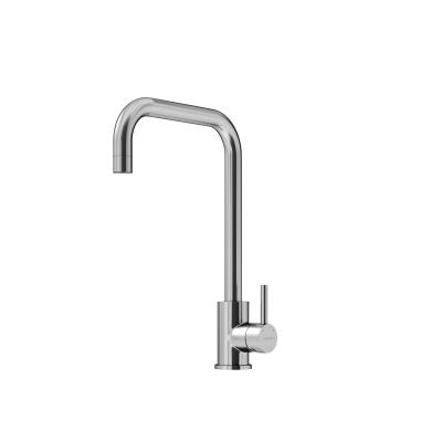 Смеситель для кухни из нержавеющей стали Sancos Stainless, с поворотным Г изливом, арт SC12002SS