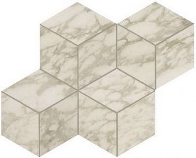 Marvel Royal Calacatta Mos. Esagono Lapp. (30x35)