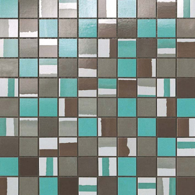 Dwell Turquoise Mosaico Mix (30.5X30.5 Глянц.) ..