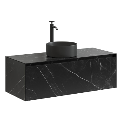 Тумба подвесная SANCOS Stone из керамогранита с одним выдвижным ящиком и столешницей из керамогранит