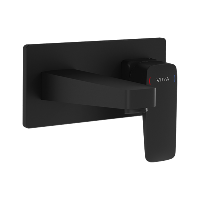 Встроенный смеситель Root Square для раковины, матовый черный