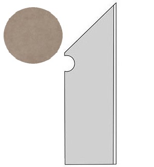 Dwell Greige Battiscopa Sag. Dx (7,2x30) ..