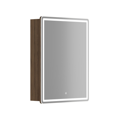 Зеркальный шкаф для ванной комнаты SANCOS Mirror 590x150х740 мм, цвет дуб чарльстон