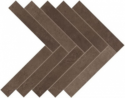 Dwell Brown Leather Herringbone (36,2x41,2)