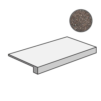 Dolmen Pro Rosso Scalino 75 (37.5X75 Мат.)