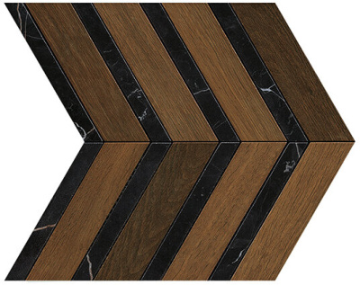 Heartwood Moka Marble Chevron 29,4x28,7