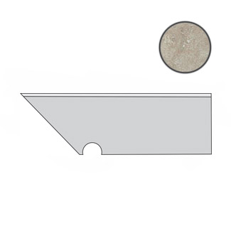Aix  Cendre Battiscopa Sag.Sx. (7,2x30)